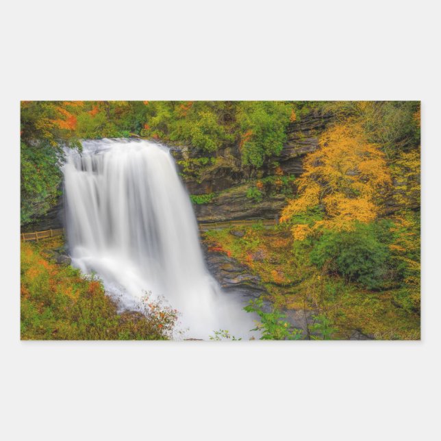 Dry Falls North Carolina Rectangular Sticker (Front)
