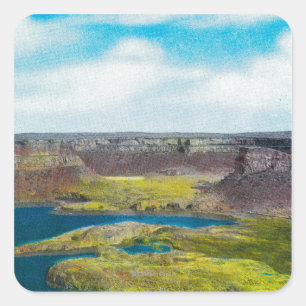 Dry Falls State Park, Grand Coulee Dam Square Sticker