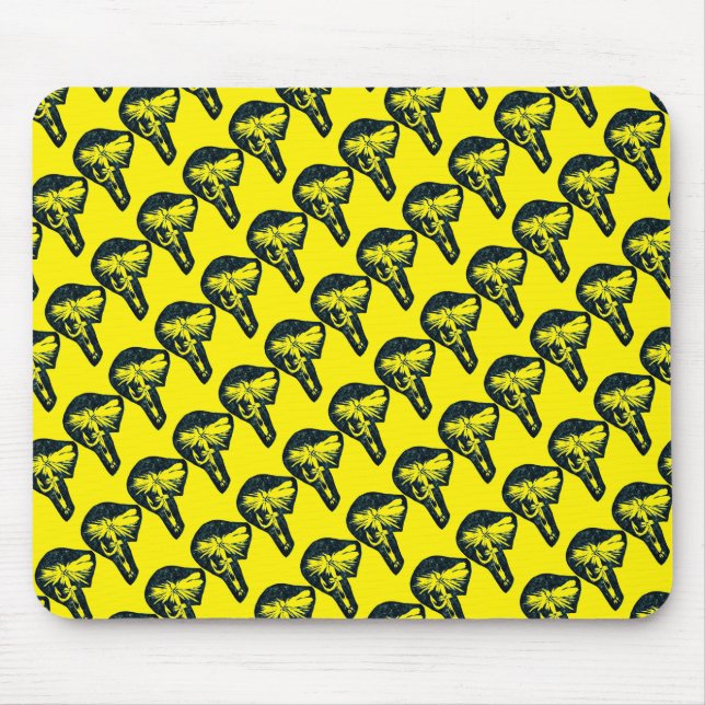 "Dry Fly Yellow Tiled" Trout Fly Mousepad (Front)