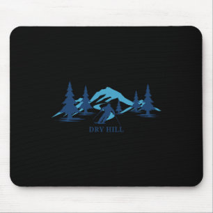 Dry Hill New York Ski Resort Skiing Skier Mouse Pad