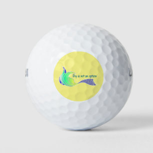 Dry Is Not An Option green/purple neon Golf Balls