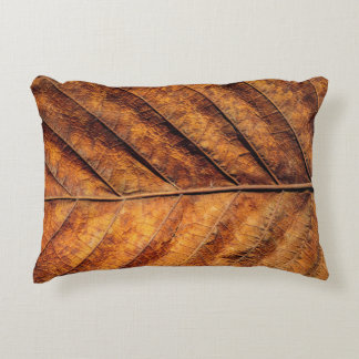 Dry leaf: natural texture background. decorative cushion