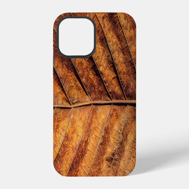 Dry leaf: natural texture background. iPhone case (Back)