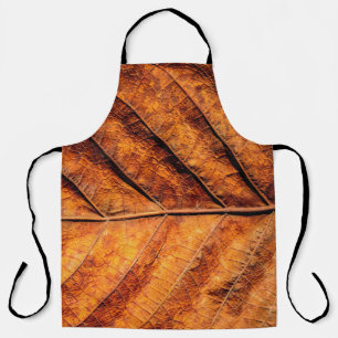 Dry leaf texture background apron