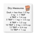 Dry Measurements SQUARE Magnet