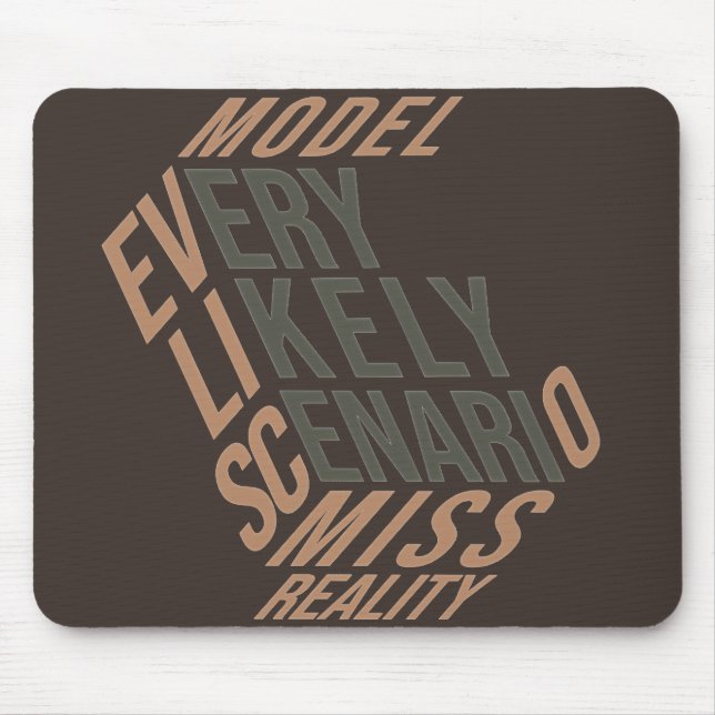 Dry Motivation | Modelled Reality | Hunter's Lodge Mouse Pad (Front)