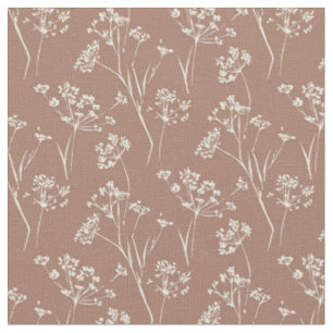 Dry plant wildflower fabric