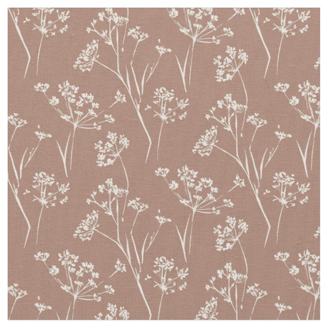 Dry plant wildflower fabric (Close Up)