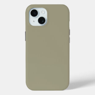 Dry Sage Solid Colour iPhone 15 Case