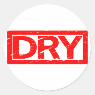 Dry Stamp Classic Round Sticker