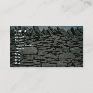 Dry stone wall business card