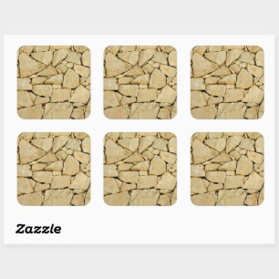 Dry stone wall square sticker
