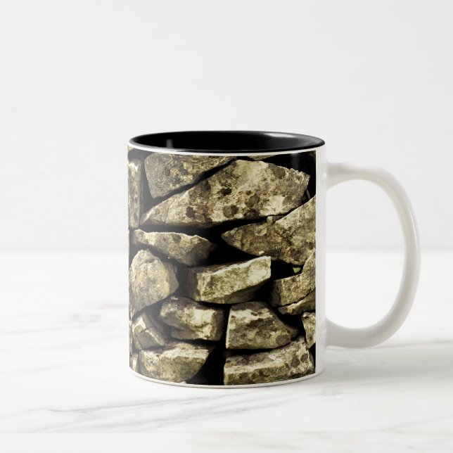 dry stone wall Two-Tone coffee mug (Right)