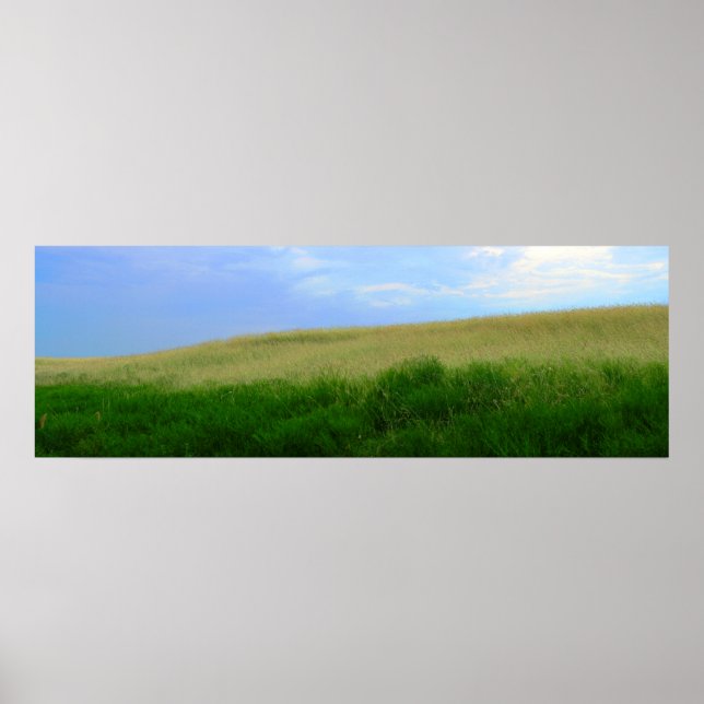 Dry Storm Over Oklahoma Grasslands II (Colour Sat) Poster (Front)