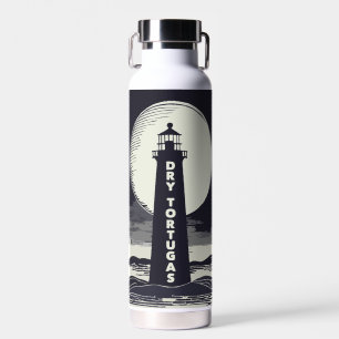 Dry Tortugas Florida Lighthouse Moon Water Bottle