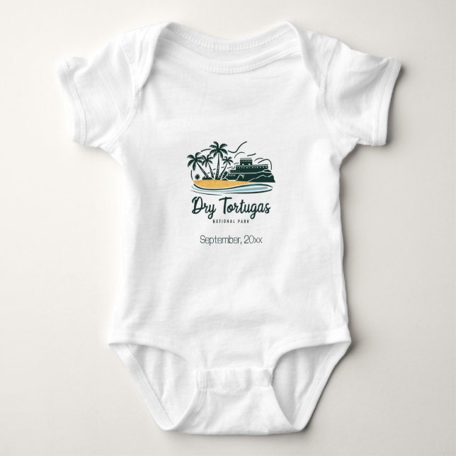 Dry Tortugas National Park Custom Baby Bodysuit (Front)