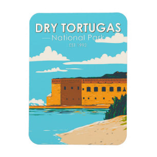 Dry Tortugas National Park Florida Fort Vintage Magnet