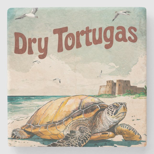 Dry Tortugas National Park, Florida  Stone Coaster (Front)