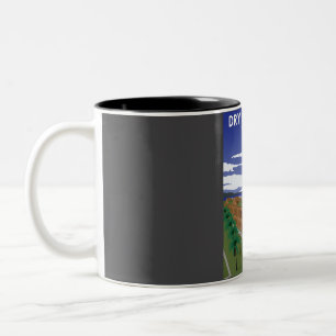 Dry Tortugas National Park Travel Poster Two-Tone Coffee Mug