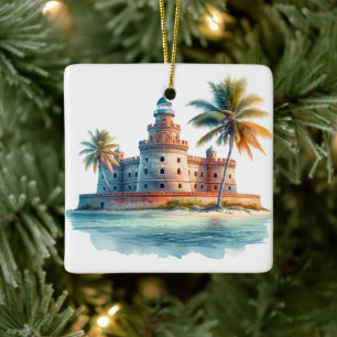 Dry Tortugas National Park Turtle Ceramic Ornament