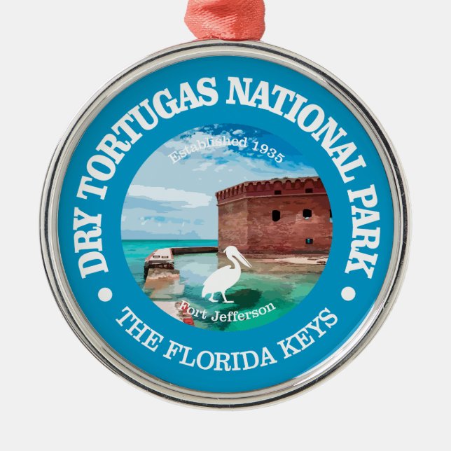 Dry Tortugas NP2 Metal Ornament (Front)