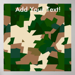 Dry Tundra Camo Poster