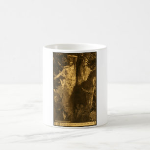 Dryad Woman So haunted Owl & Bat Night Moonlight Coffee Mug