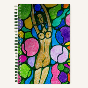 Dryad (Wood Nymph) Colourful Handmade Painting Notebook