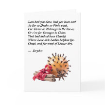 Dryden Cloves and Oranges Poem