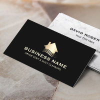 Dryer Vent & Duct Cleaning Modern Black & Gold