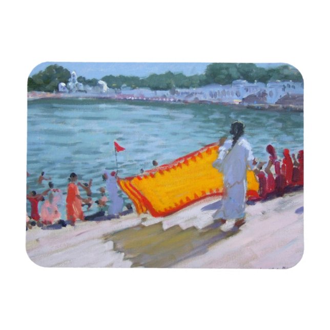 Drying Sari Pushkar Magnet (Horizontal)