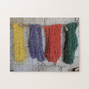 Drying Yarn Watercolor Jigsaw Puzzle