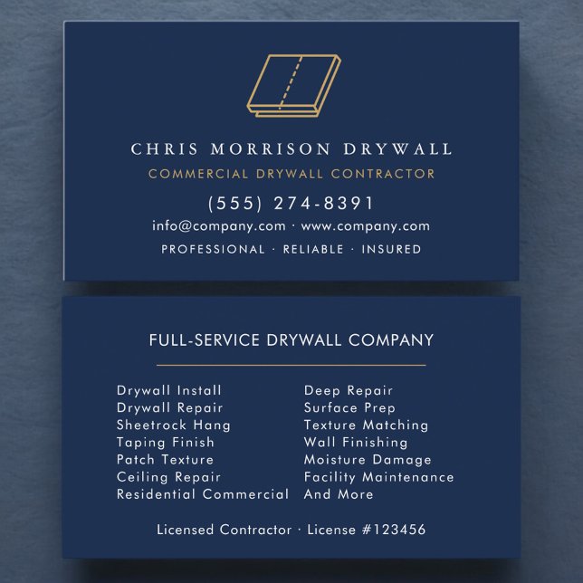Drywall Plastering Business Card (Creator Uploaded)