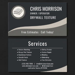 Drywall Texture Professional Business Card