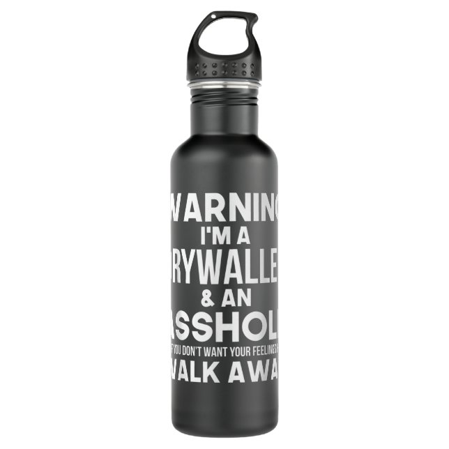Drywaller Gift Funny Humour Saying Joke Pride Dryw 710 Ml Water Bottle (Front)