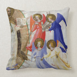 ds 558 f.67v St. Dominic with four musical angels, Cushion