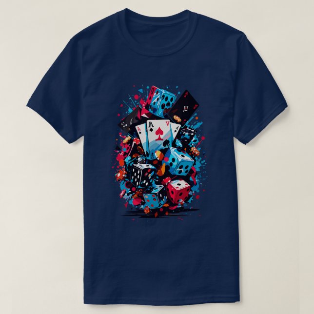 ds And Dices Poker T-Shirt (Design Front)