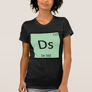 Ds - De Stijl Art Chemistry Periodic Table Symbol T-Shirt