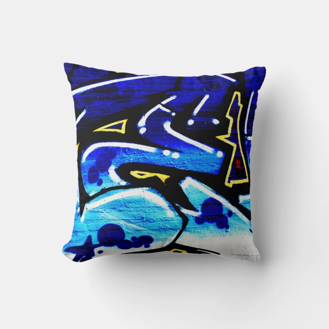 DS Graffiti 1519 tpcna Cushion (Front)