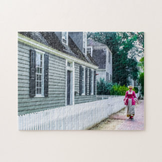 DSC02376-Colonial Lady Walking Jigsaw Puzzle