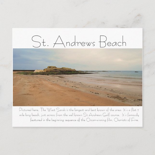 DSC_0217, St. Andrews Beach, Pictured here, The... Postcard (Front)