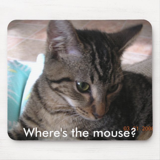 DSCN1598, Where's the mouse? Mouse Pad (Front)