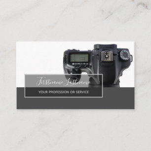 DSLR Camera lens for Photographers Videographers Business Card