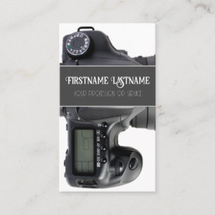 DSLR Camera lens for Photographers Videographers Business Card