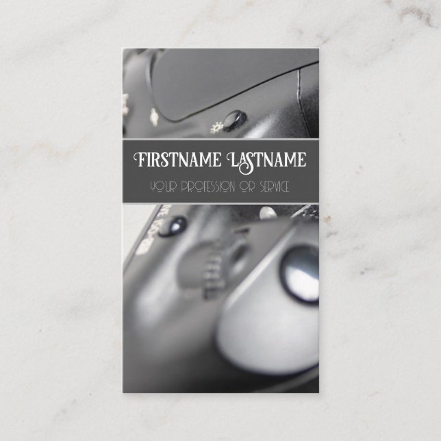 DSLR Camera lens for Photographers Videographers Business Card (Front)