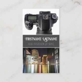 DSLR Camera lens for Photographers Videographers Business Card