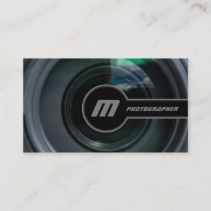DSLR Camera lenses for Photographers Videographers Business Card