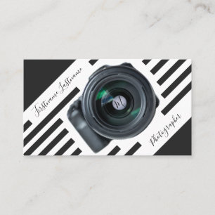 DSLR Camera lenses for Photographers Videographers Business Card
