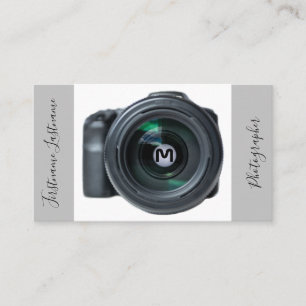 DSLR Camera lenses for Photographers Videographers Business Card