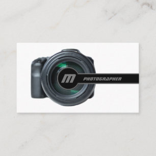 DSLR Camera lenses for Photographers Videographers Business Card
